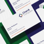 custom brand design chart business card