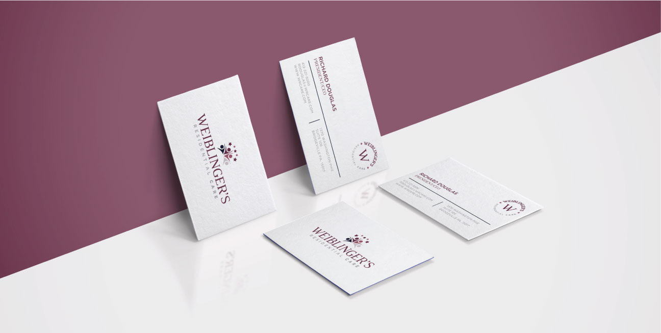 custom brand design weiblingers business card